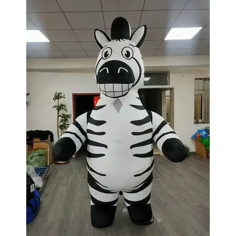 Event & Party Supply - Надувной костюм зебры для взрослых, плюшевый