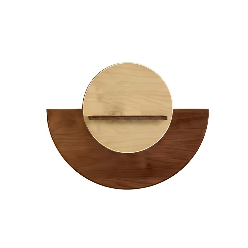 Flower Wall Panel - Овальная деревянная настенная полка для цветов,