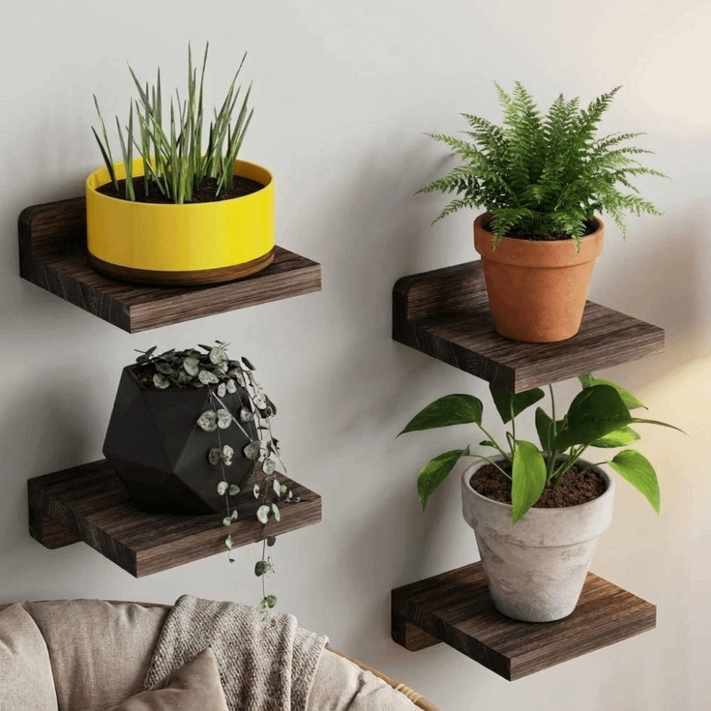 Набор из 4 деревянных навесных – обзор и цена Flower Wall Panel