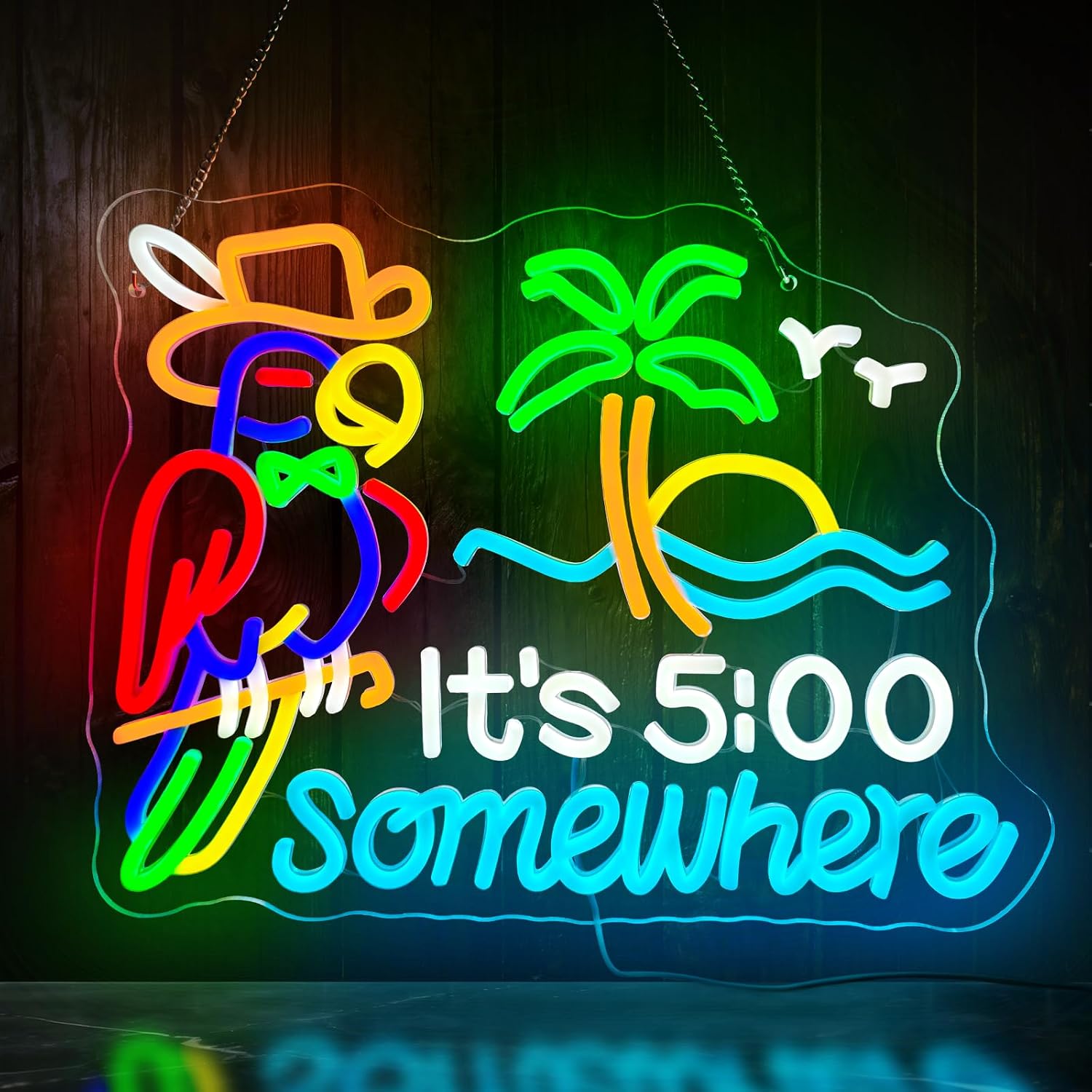 Неоновая вывеска Tiki Bar Parr – обзор и цена Neon Sign Party