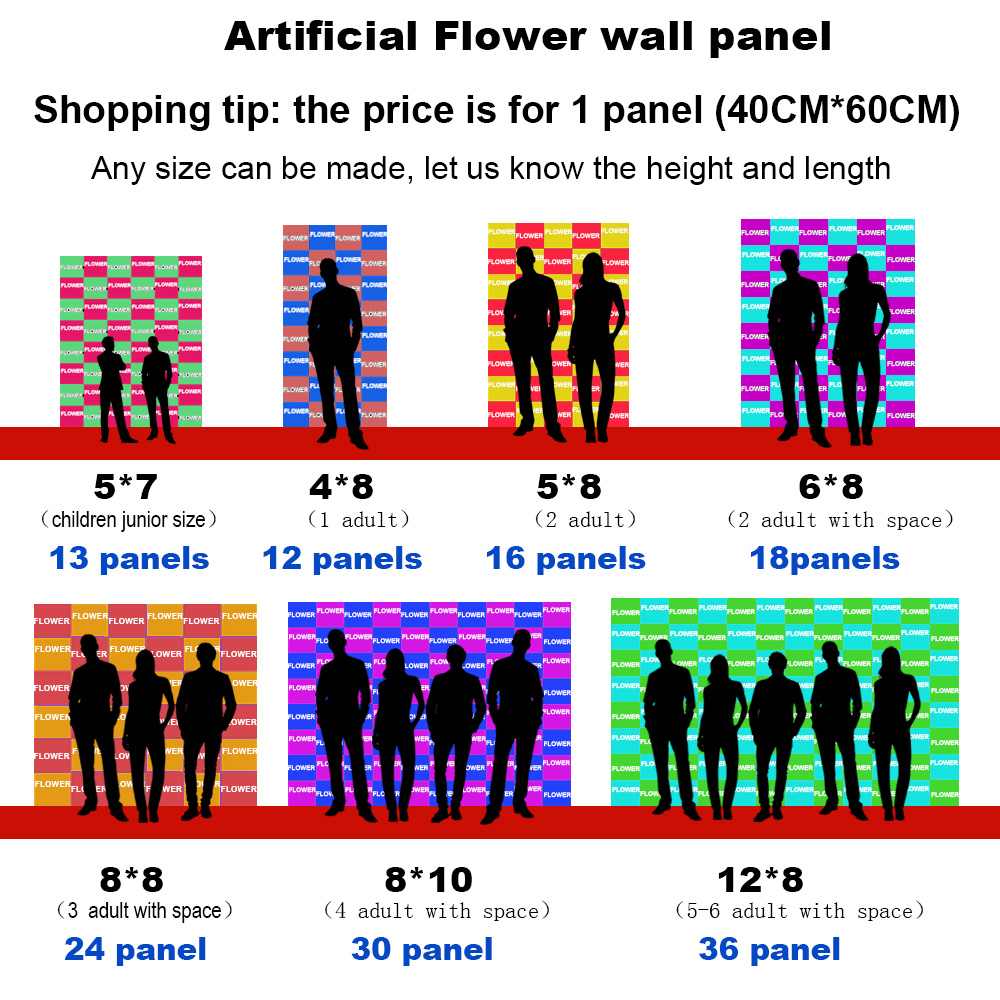 15,7*23,6 дюймов искусственные – обзор и цена Flower Wall Panel